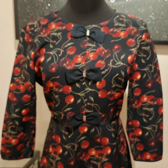 Ted Baker Women's Fyra Cheerful Cherry Bow Dress - Picture 9 of 16